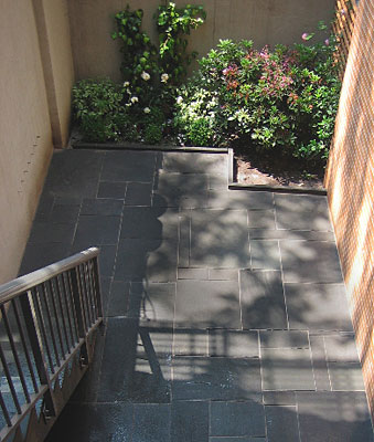 Slate courtyard
